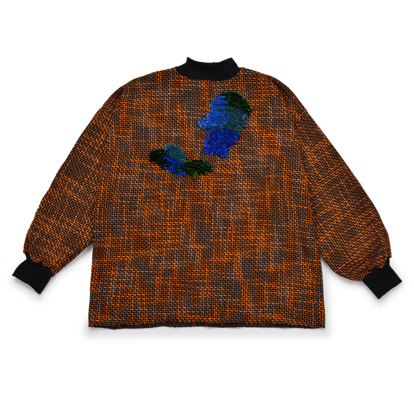 Pat Guzik Orange Kundel Upcycled Sweater