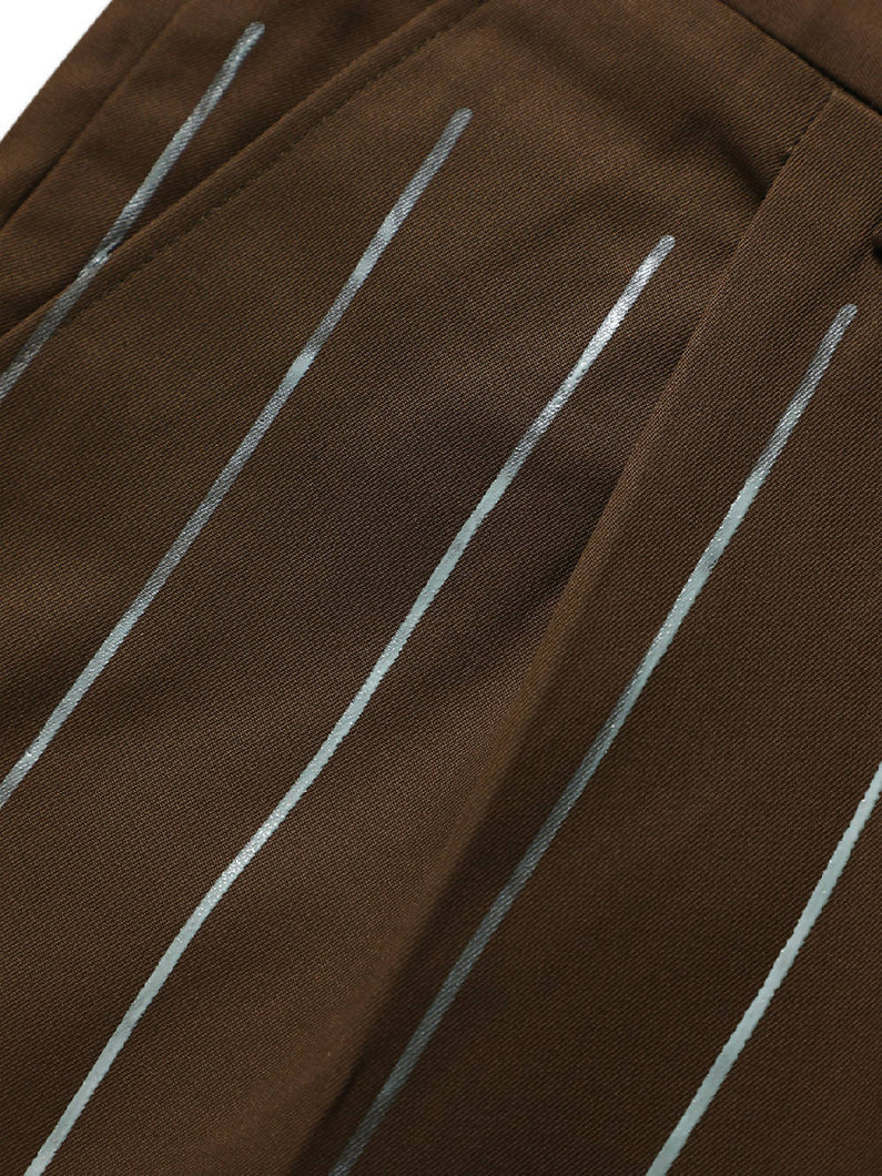 Load image into Gallery viewer, Myar Khaki Itsrt90 Striped Shorts