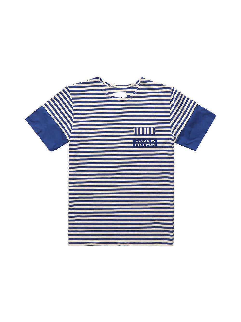 Myar Blue And White Rut0Z Striped T-Shirt