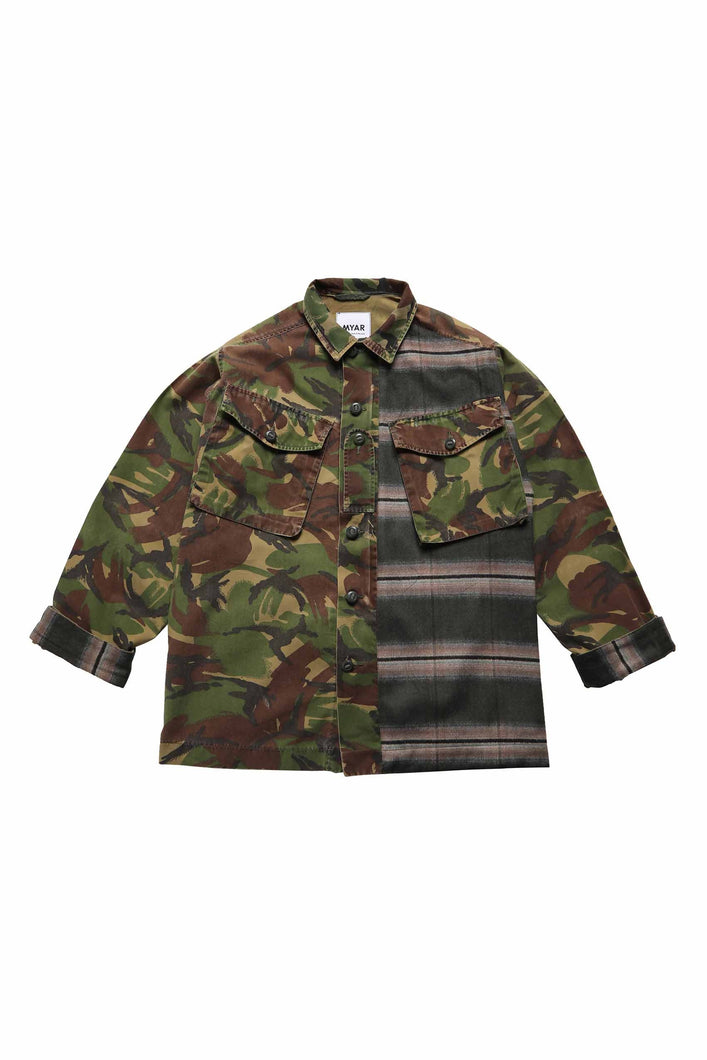 Load image into Gallery viewer, Myar Gbj9Hc Checked Vintage Army Jacket