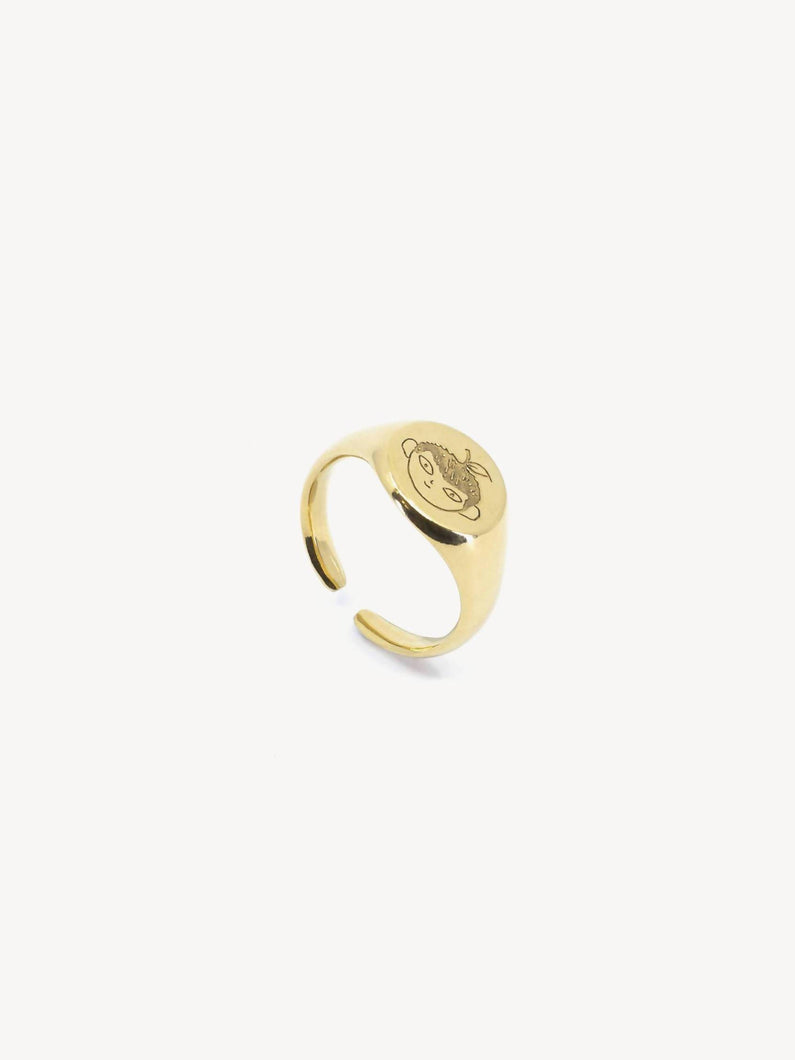 Load image into Gallery viewer, Pat Guzik Gold Let L&#39;amour Grow Ring