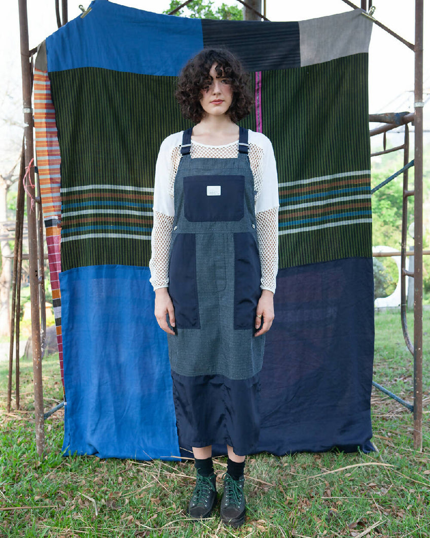 Load image into Gallery viewer, W&#39;menswear Wading Dungaree in Denim