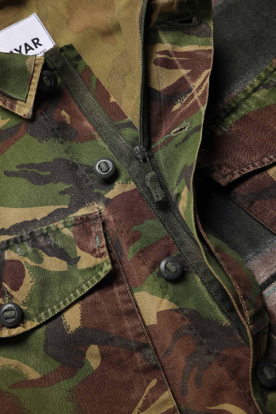 Myar Gbj9Hc Checked Vintage Army Jacket